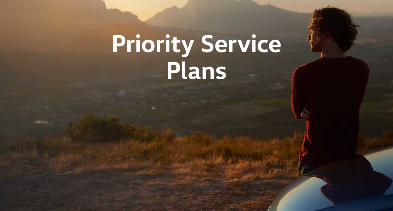Priority Service Plan Aftersales service Vertu Volkswagen